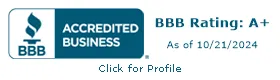 A bbb accredited business seal